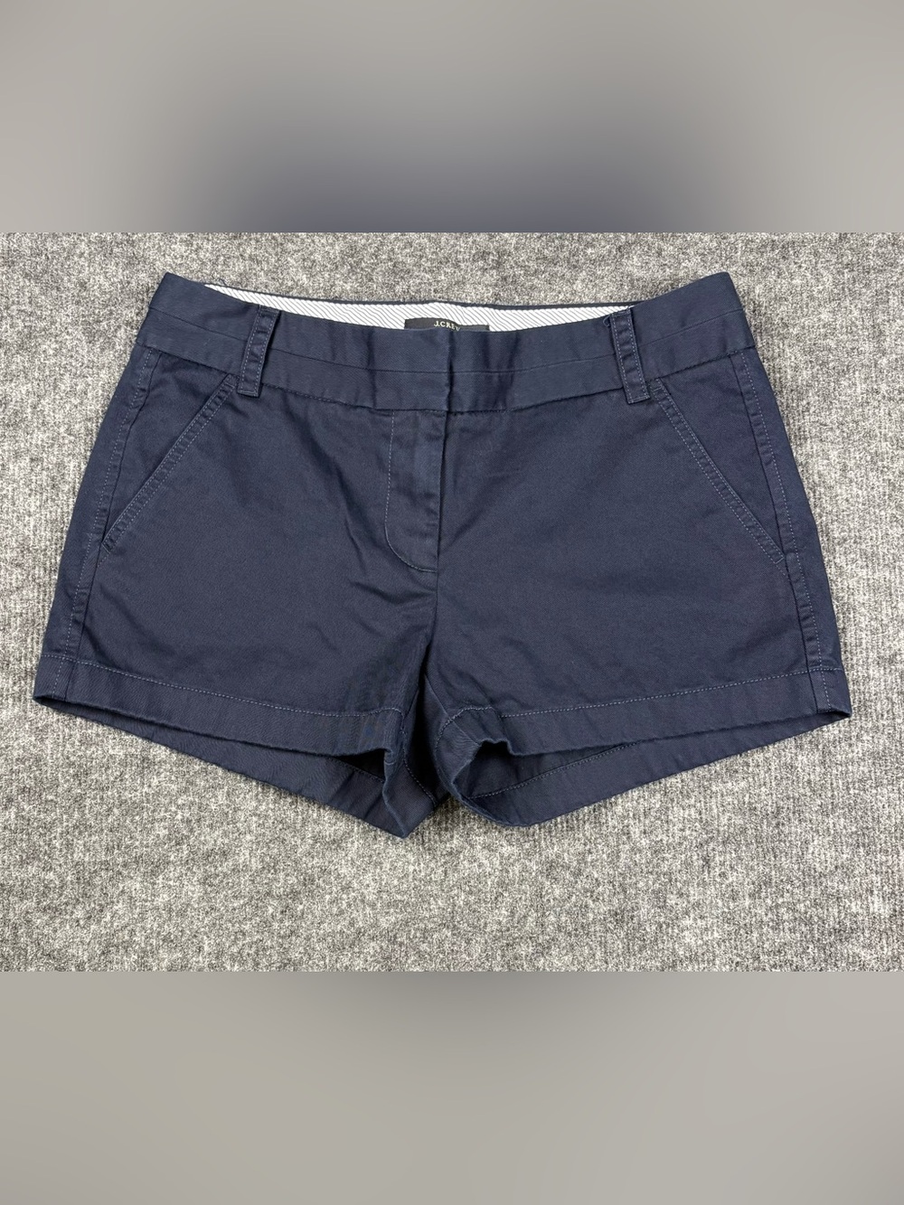 J. Crew Dark Navy Cotton Chino Shorts